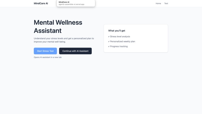 MindCare AI – screenshot 2