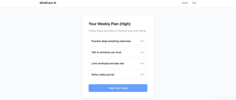 MindCare AI – screenshot 3