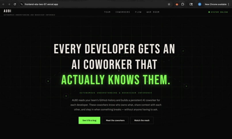 AUBI - Autonomous  Understanding and Behavior Inference – screenshot 1