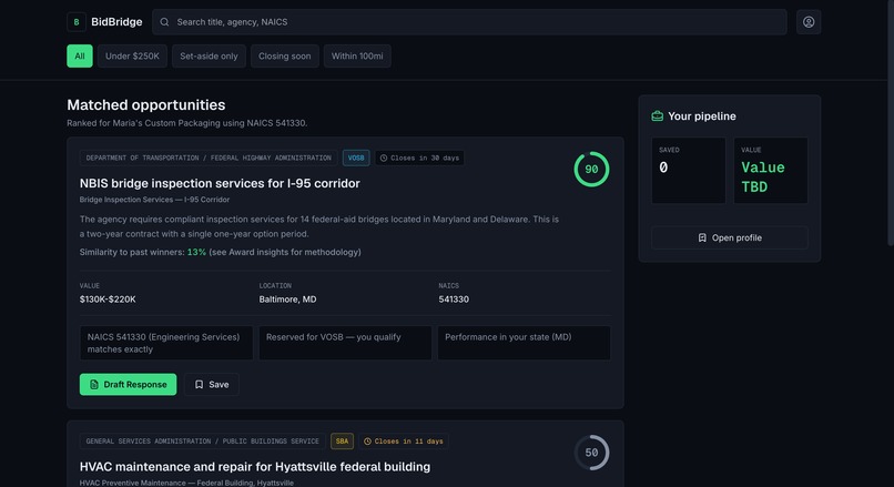 BidBridge – screenshot 1