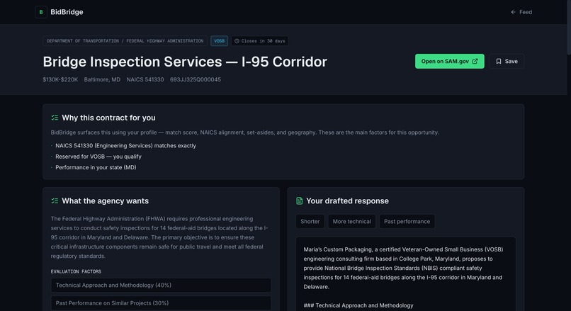 BidBridge – screenshot 2