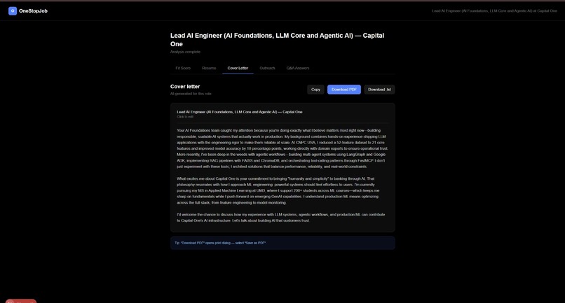 OneStopJob  – screenshot 4