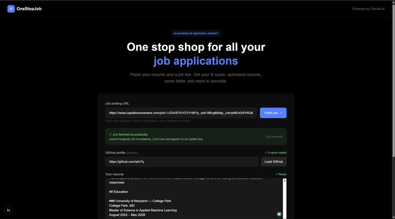 OneStopJob  – screenshot 1