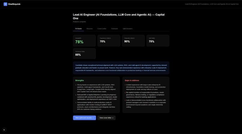 OneStopJob  – screenshot 2