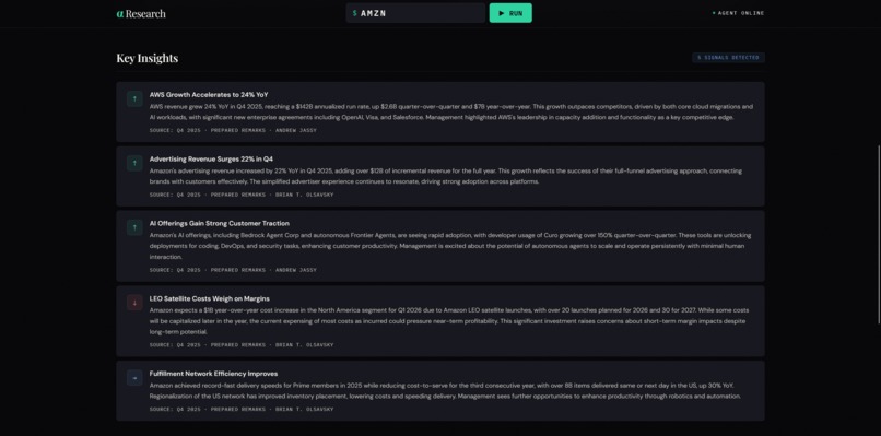 alphaResearch – screenshot 1
