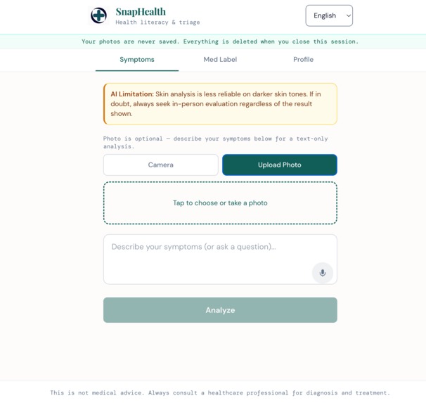 SnapHealth – screenshot 2