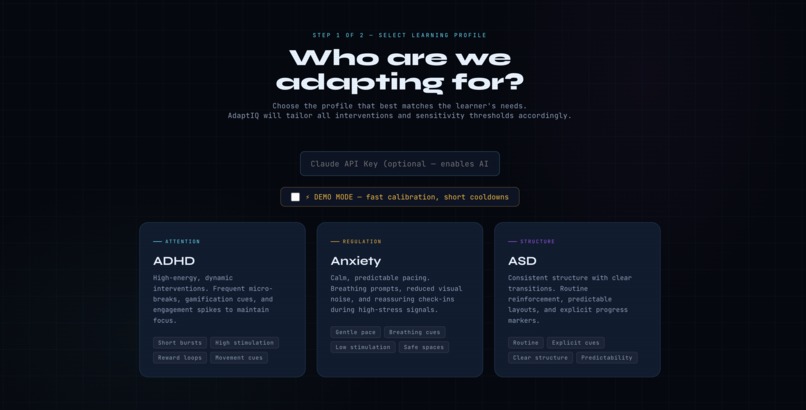 AdaptIQ – screenshot 2