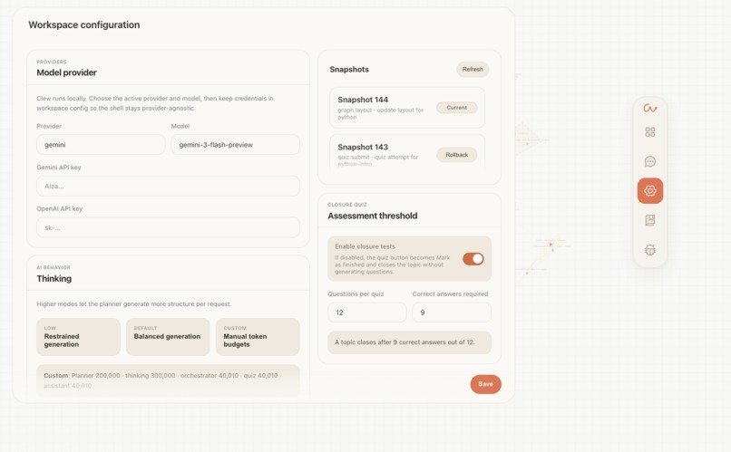 Clew – screenshot 1