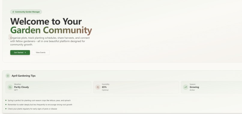 Community Garden Manager – screenshot 1
