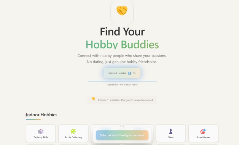 Find YourHobbyBuddies – screenshot 1