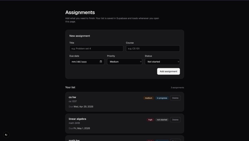 student-os – screenshot 3