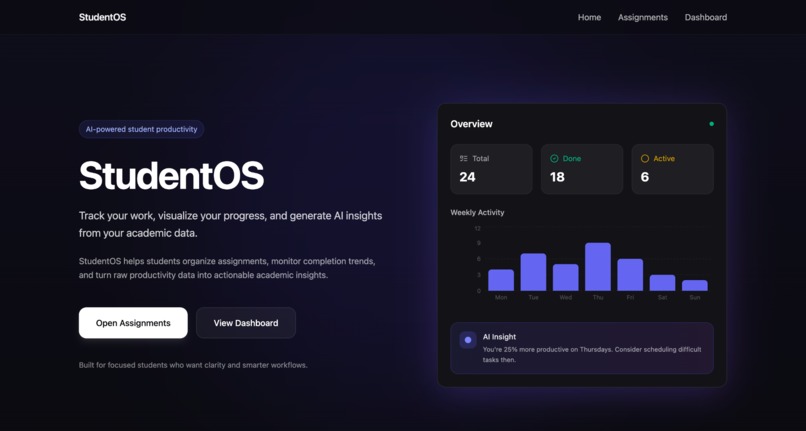 student-os – screenshot 1