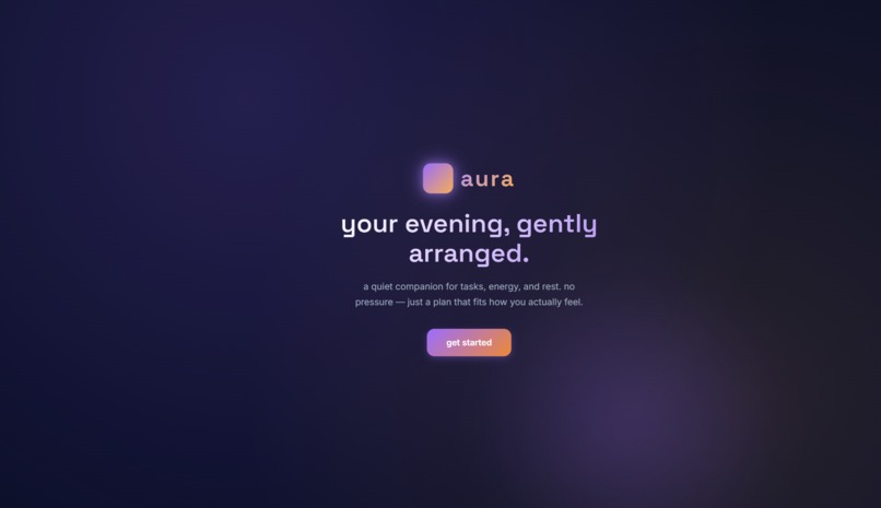 Aura | Anti-Burnout Chatbot and Planner  – screenshot 1
