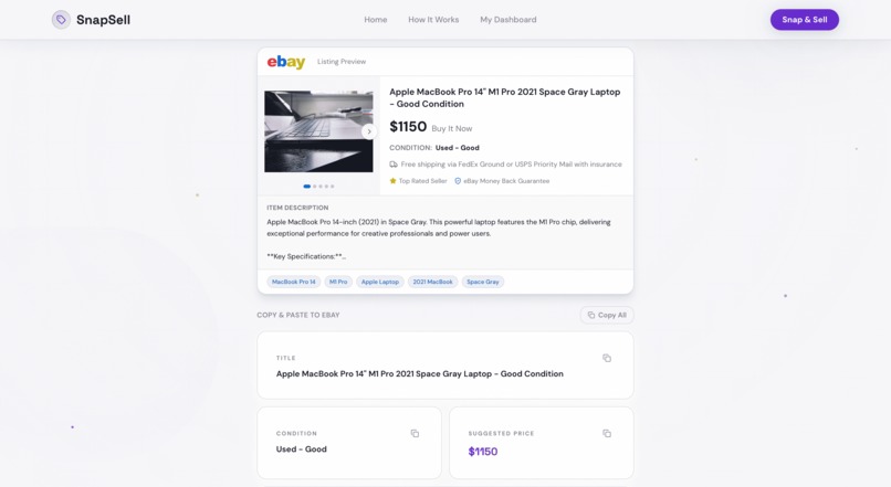 SnapSell – screenshot 3