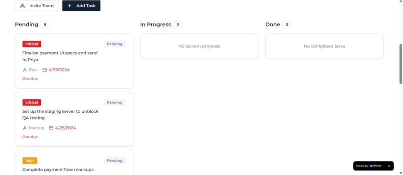 MeetingMortem – screenshot 2