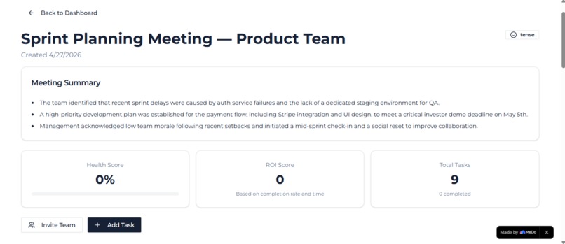 MeetingMortem – screenshot 4