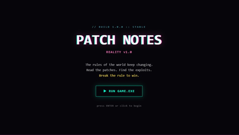 patch note – screenshot 1