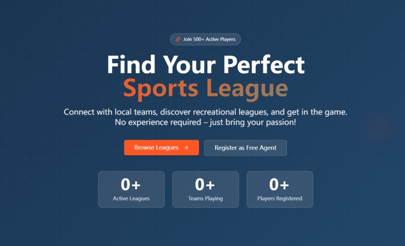 Local Sports League – screenshot 1