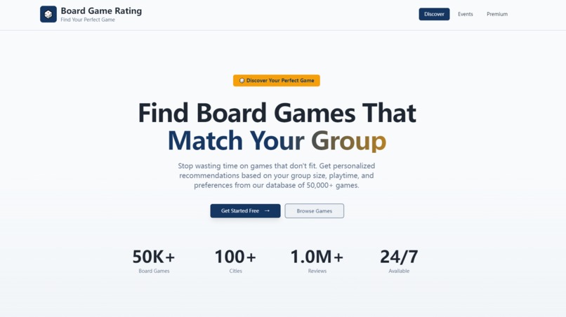 Board Game Rating (BGR) Community – screenshot 1