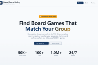 Board Game Rating (BGR) Community