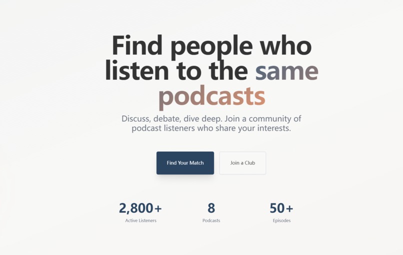 Podcast Listener Club – screenshot 1