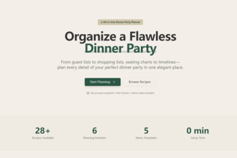 Dinner Party Planner