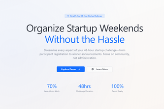 Startup Weekend Organizer