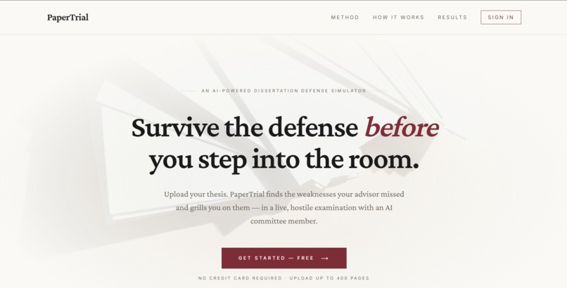 PaperTrial – screenshot 1