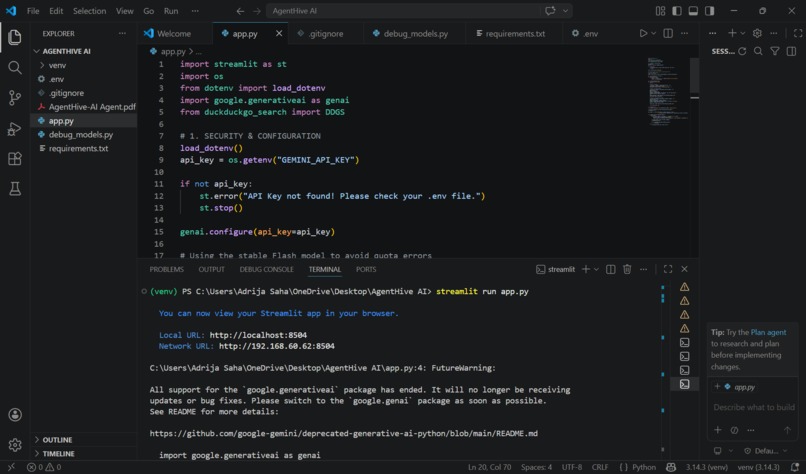 AgentHive-AI  – screenshot 2