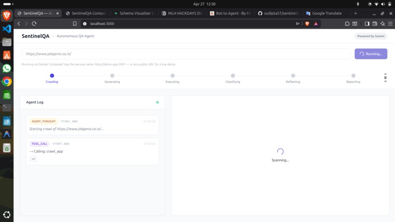 sentinelQA – screenshot 1