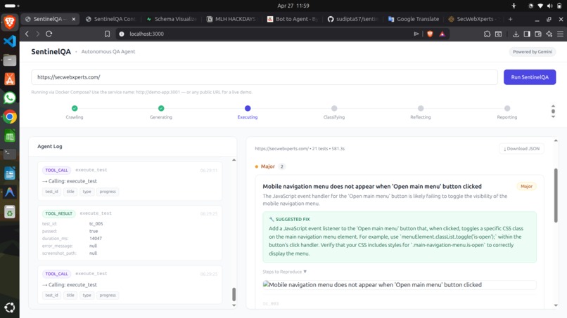 sentinelQA – screenshot 4