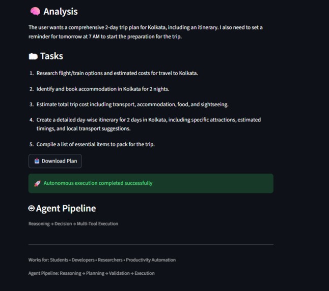 GoalPilot AI — Autonomous Execution Agent – screenshot 3