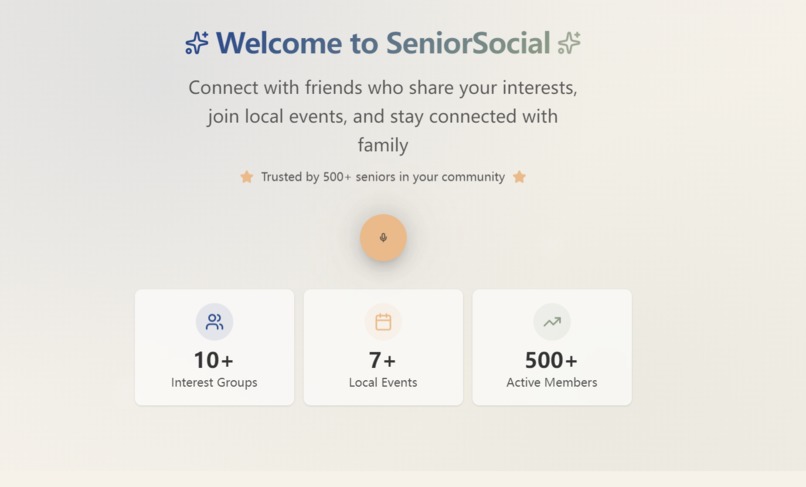 SeniorSocial – screenshot 1