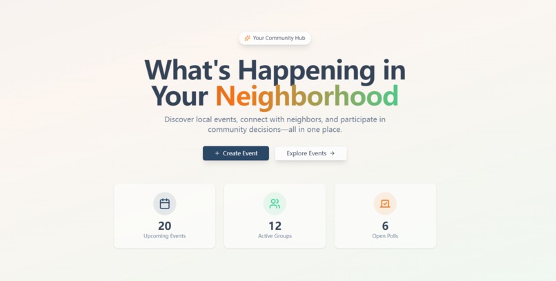 Neighborhood Events – screenshot 1