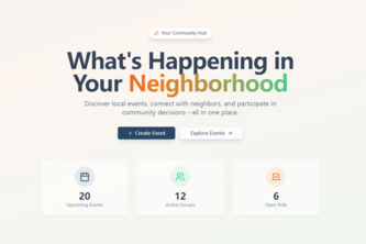 Neighborhood Events