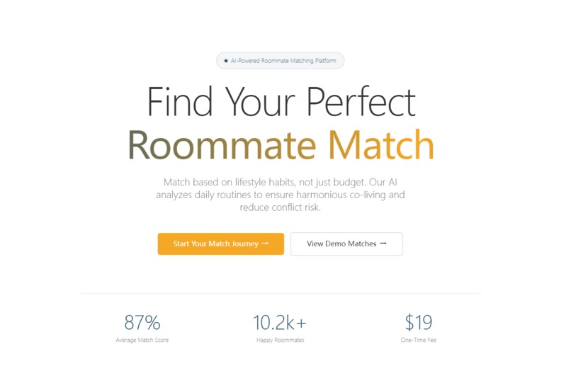 Roommate Match – screenshot 1
