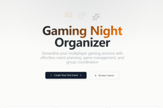 Gaming NightOrganizer