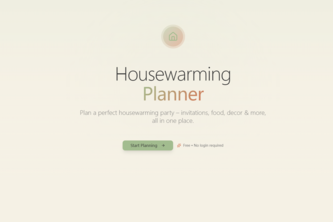 Housewarming Planner