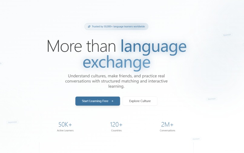 languageexchange – screenshot 2
