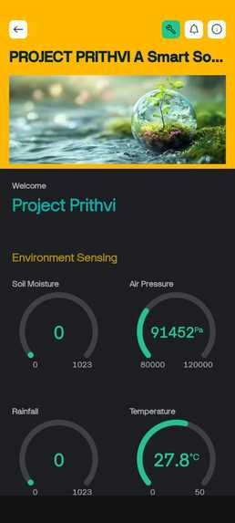 PRITHVI - A Smart Soil Erosion Alert System – screenshot 3