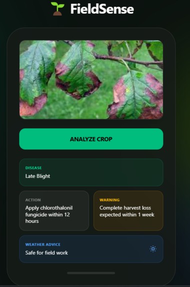FieldSense – screenshot 2