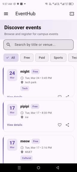 Campus Event Hub – screenshot 13