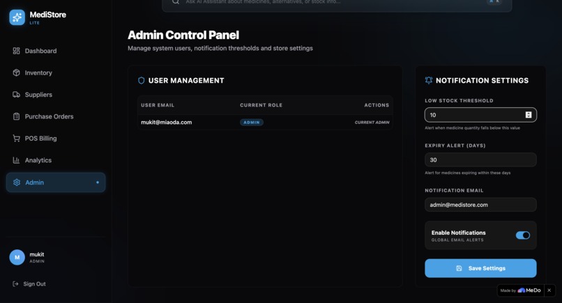 MediStore Lite – screenshot 4