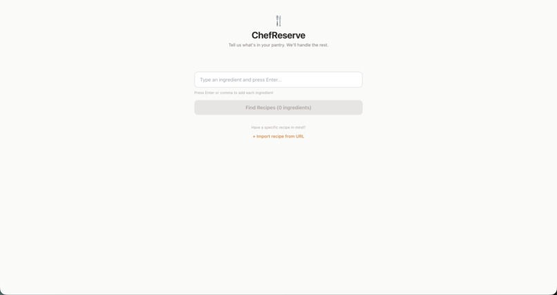 ChefRserve – screenshot 1