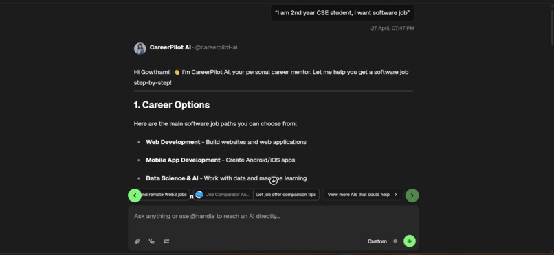 AI Career Guidance Assistant – screenshot 3