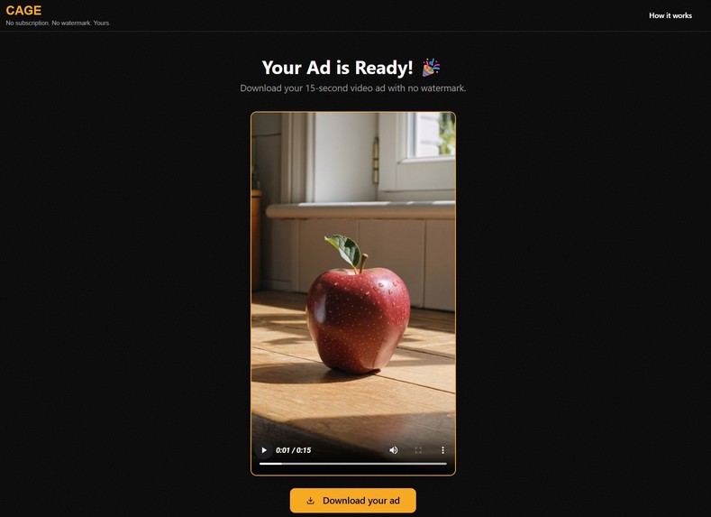 CAGE – screenshot 5