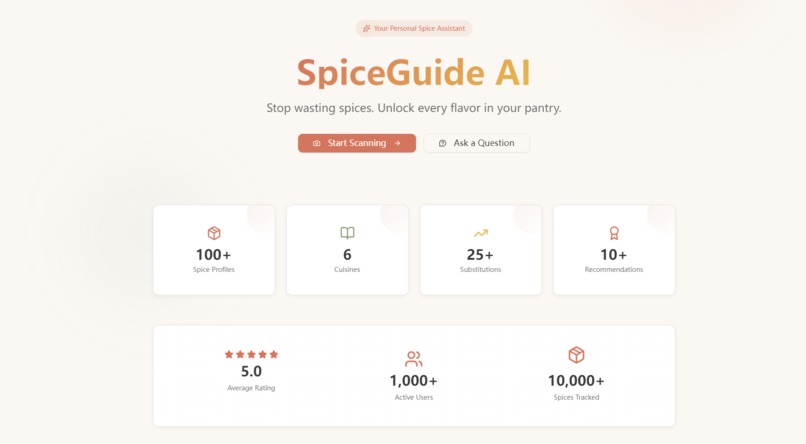 SpiceGuide AI – screenshot 1