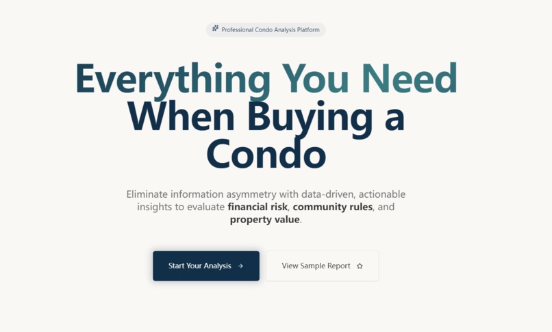 Buying a Condo – screenshot 1