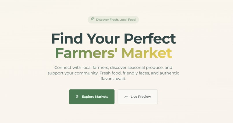 FarmersMarket Finder – screenshot 1