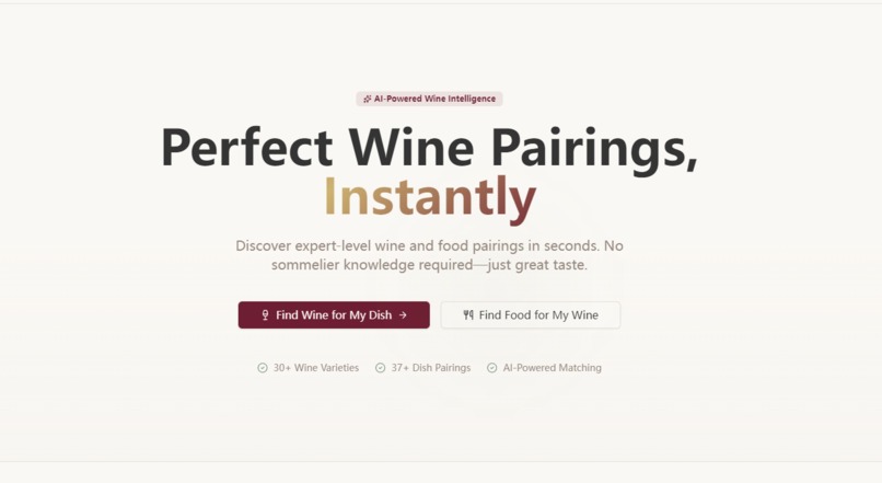 WinePairing AI – screenshot 1